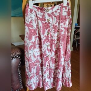 mlle Gabrielle, floral pattern skirt, small